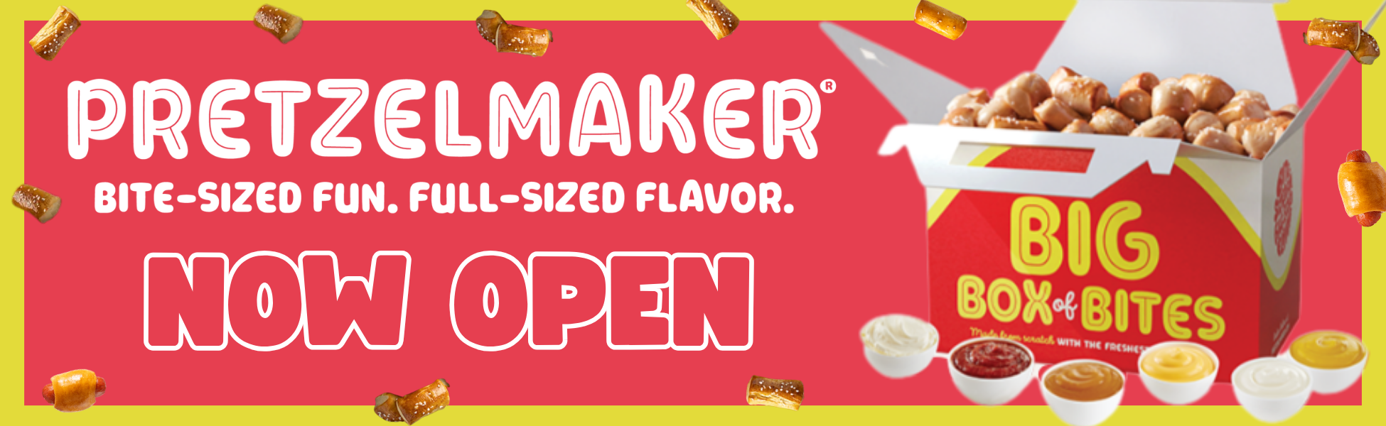 Pretzel Maker Now Open 2026 Web Banner