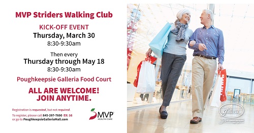 MVP Striders Walking Club - Poughkeepsie Galleria