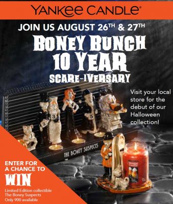 Yankee Candle Boney Bunch 10 Year Scare-Iversary - Poughkeepsie Galleria