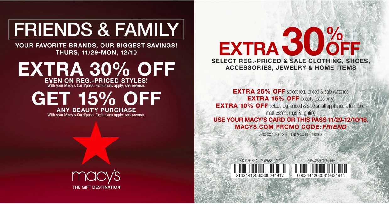 Macy&#39;s - Friends & Family Event! - Poughkeepsie Galleria