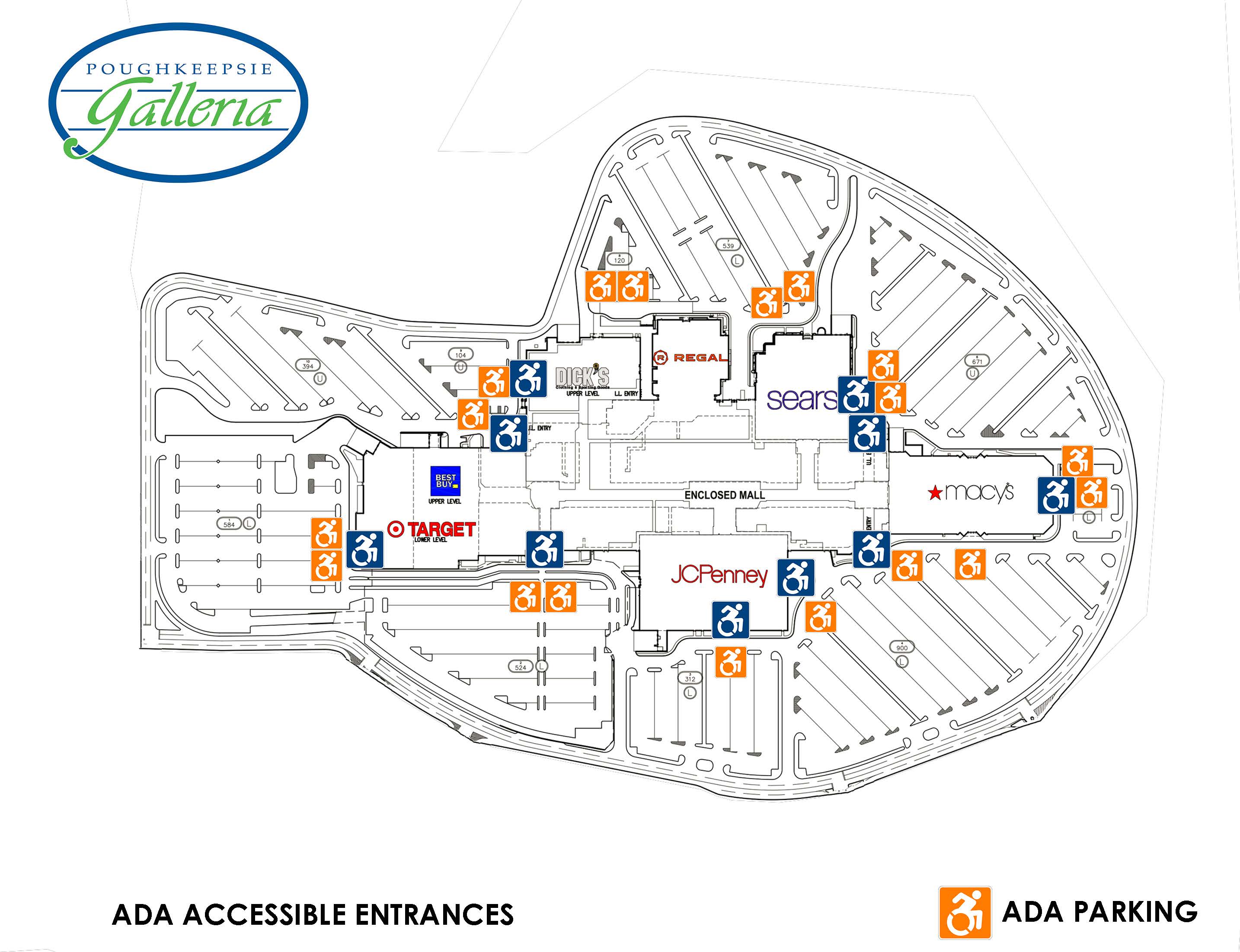 Galleria Mall Map