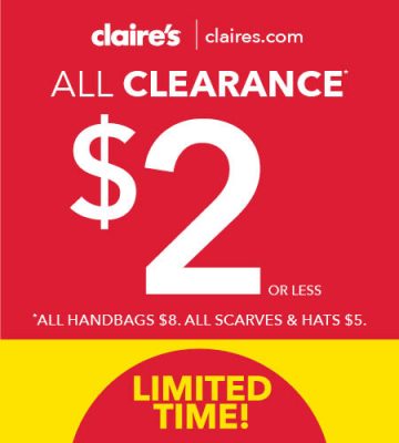claires clearance may 2019