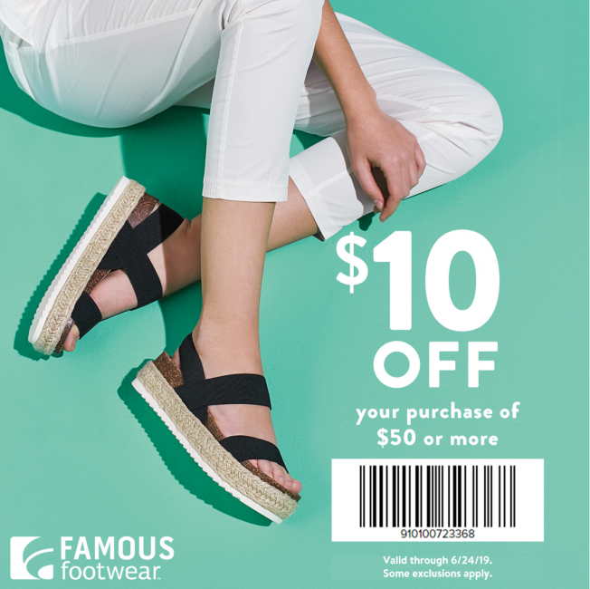 famous footwear june 2019