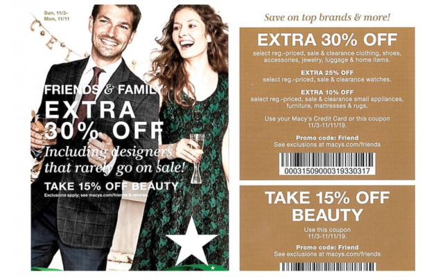 macys friends and family nov 2019