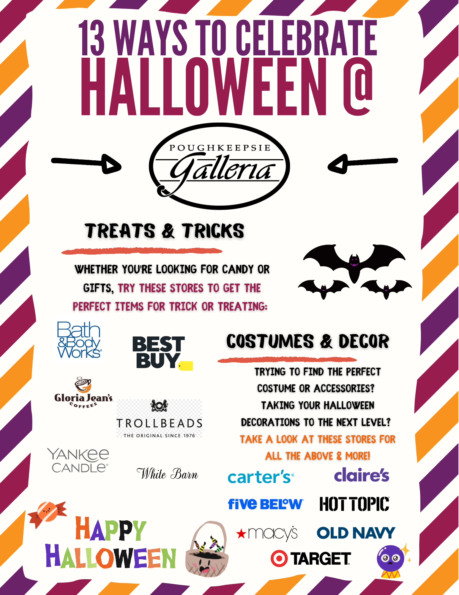 13 ways to celebrate Halloween at Poughkeepsie Galleria