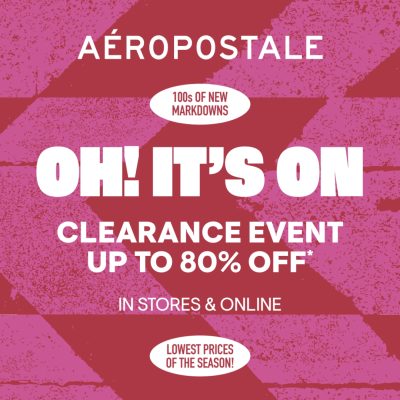 Aeropostale Campaign 162 Oh Its On Clearance Event EN 1080x1080 1