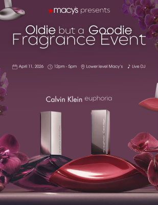 Macy's Oldie But A Goodie Fragrance Event Flyer