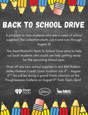 iHeart back To School Drive Event Flyer 2026