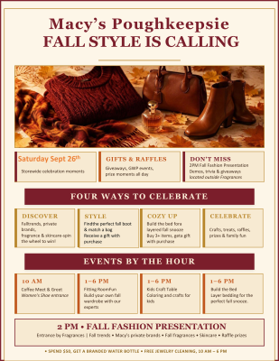 Macy's Fall Style Is Calling Event