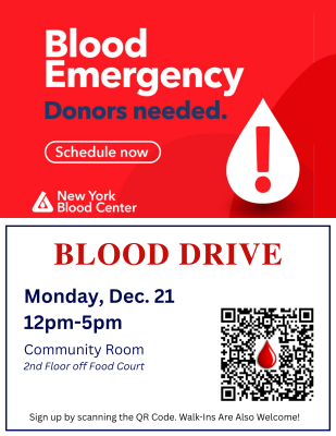 NYBC Blood Drive Flyer Dec 21 2026