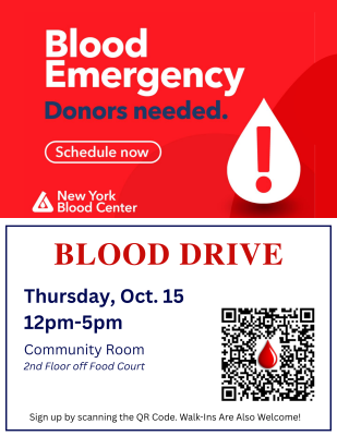 NYBC Blood Drive Flyer Oct 15 2026
