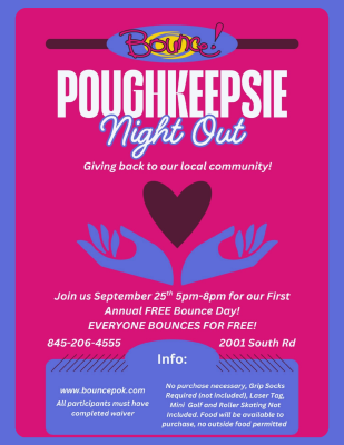 Poughkeepsie Night Out Bounce For Free Flyer