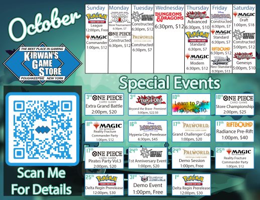 October PK 2026 Calendar